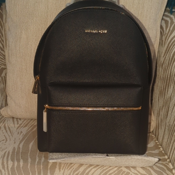 Michael Kors Black Backpack And Tablet Sleeve New